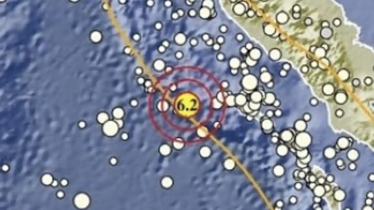 Gempa M 6,2 Goyang Sinabang Aceh, BMKG Pastikan Tak Picu Tsunami