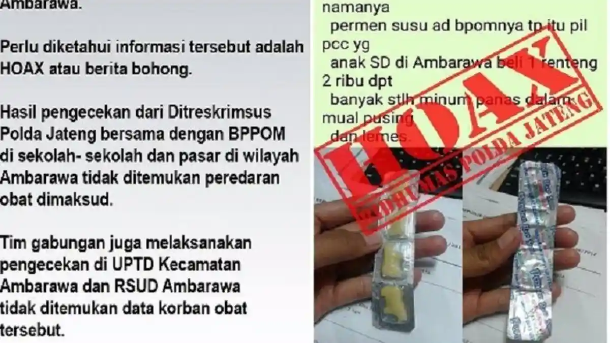Adanya Permen Susu Mengandung Narkoba, Ini Kata Polisi