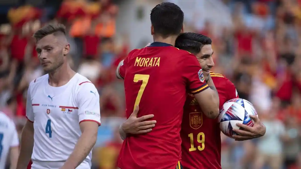 Hasil Spanyol vs Rep Ceko, Carlos Soler & Pablo Sarabia Cetak Gol, Spanyol Menang