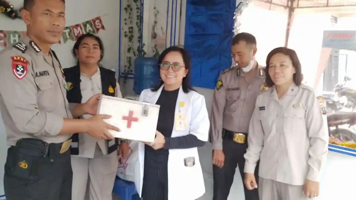 Hari Pertama, Dokkes Polres Pematang Siantar Cek Kesehatan Personel Ops Lilin Toba 2023