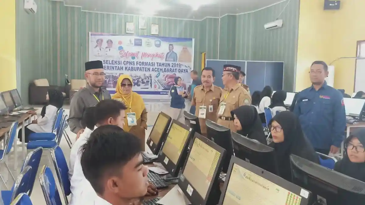 Hari Pertama Seleksi CPNS Abdya, 66 Peserta Lulus Passing Grade, Tujuh Orang tak Hadir
