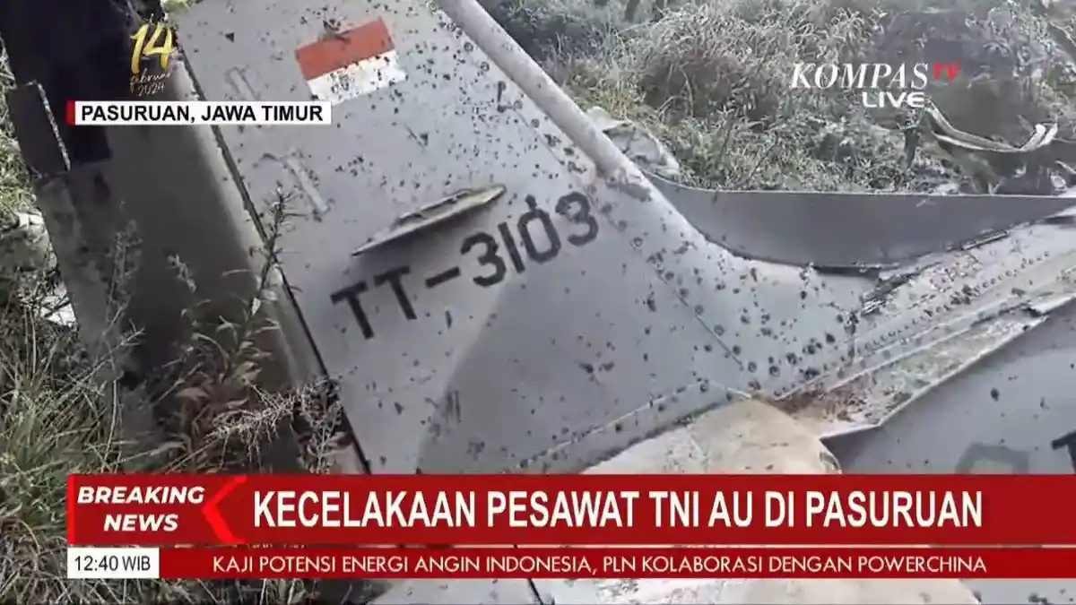 Ternyata Ada 2 Pesawat TNI AU yang Hilang Kontak, Satu Ditemukan Terbakar di Pasuruan Nomor TT 3103