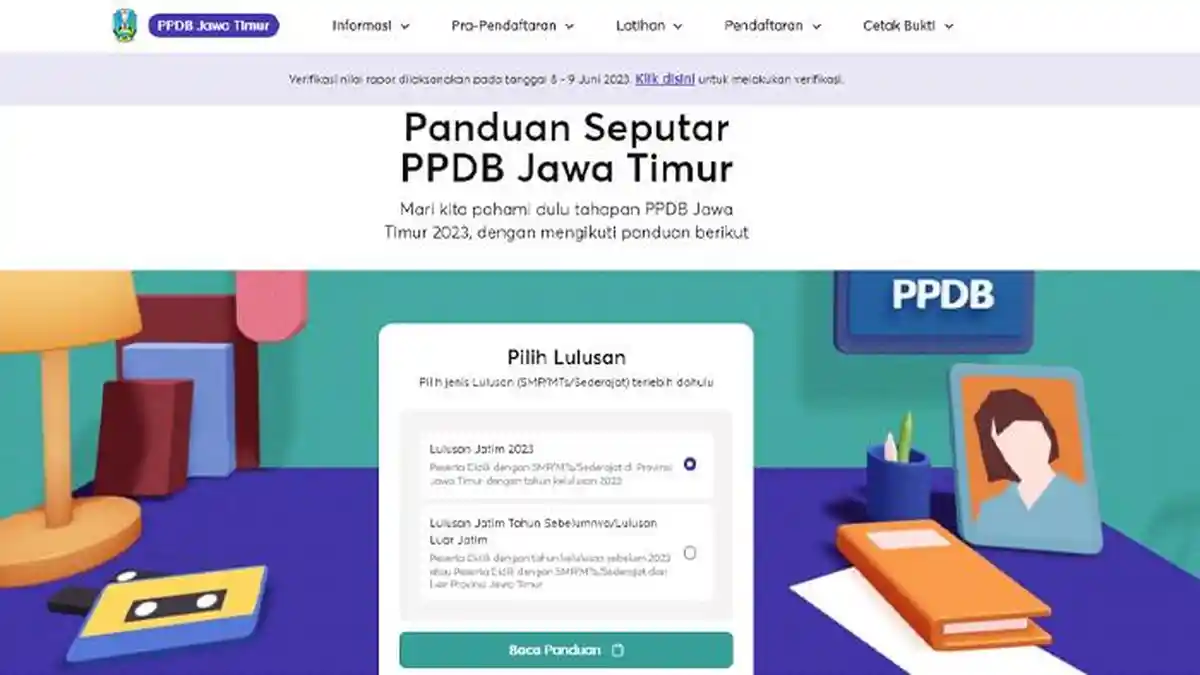 Cara Daftar PPDB Jatim 2023 di Link ppdb.jatimprov.go.id atau ppdbjatim.net