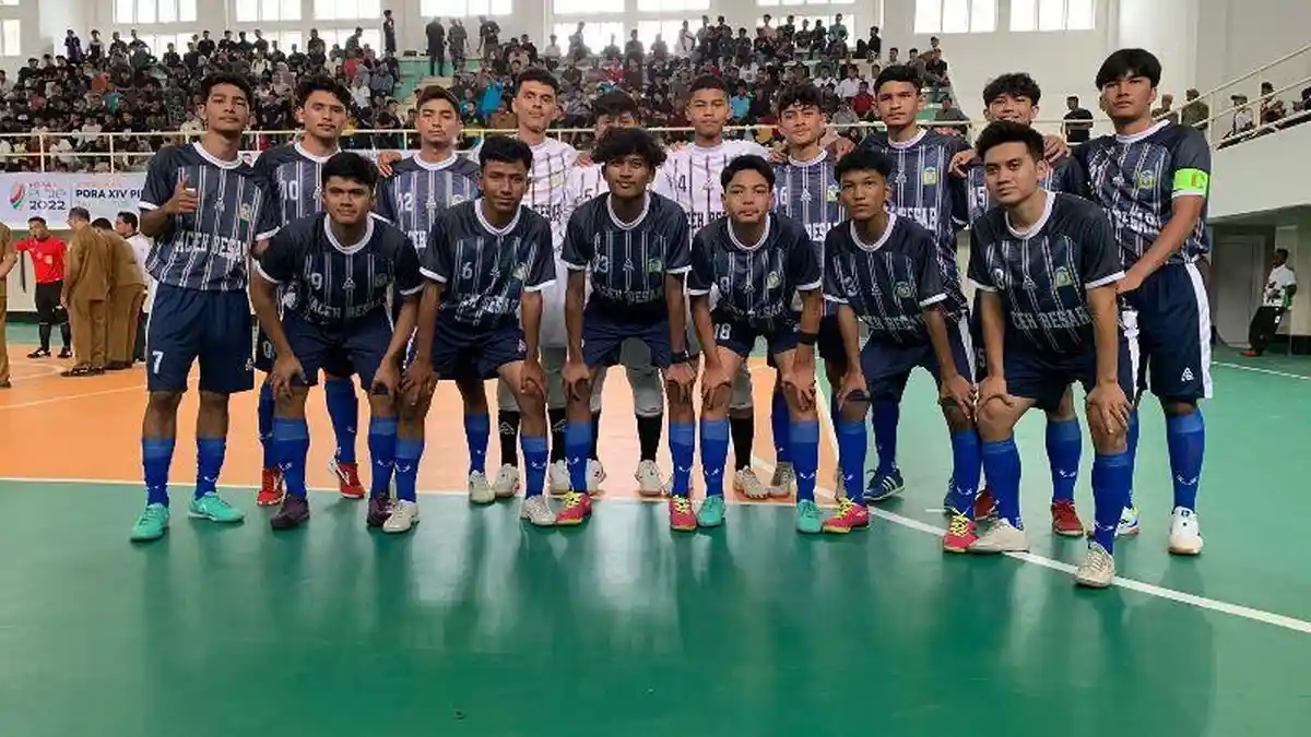 Tim Futsal Aceh Besar Bantai Tuan Rumah Pidie 1-7 Saat Babak Penyisihan PORA XIV