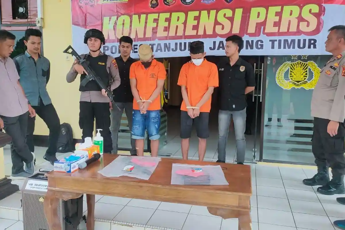 Dua Begal Sadis di Tanjabtim Terancam 9 Tahun Penjara