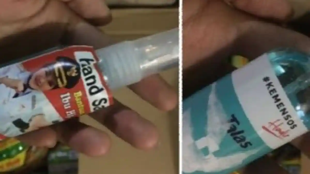 Bupati Klaten Klarifikasi soal Hand Sanitizer Bantuan Kemensos Ditutup Stiker Bergambar Dirinya