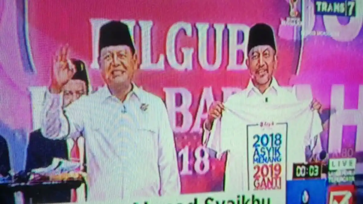 Heboh Debat Pilgub Jabar, Gara-gara Paslon Nomor 3 Kampanyekan #2019GantiPresiden