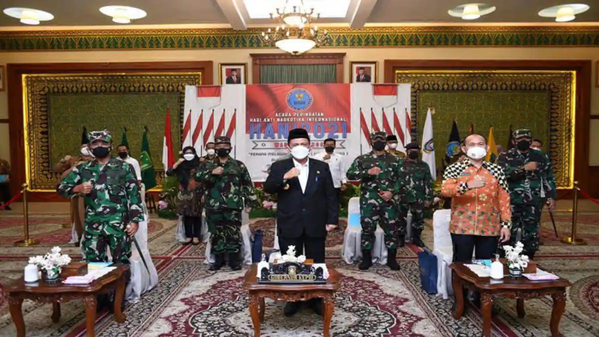 Gubernur Kepri Ajak Warga Perangi Narkoba Mulai dari Desa di Peringatan HANI 2021