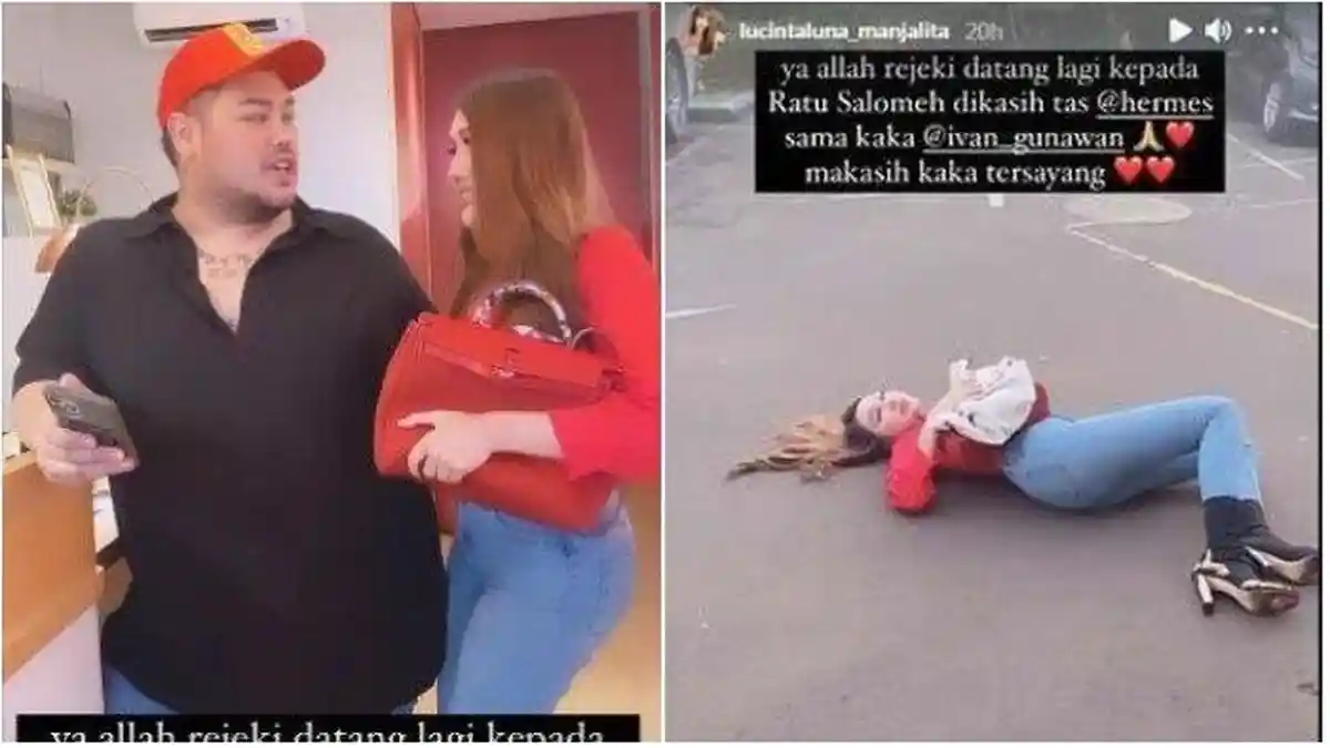 Pulang-pulang Dikasih Tas Hermes dari Igun, Lucinta Luna Syok Langsung Terkapar di Aspal: Ya Allah