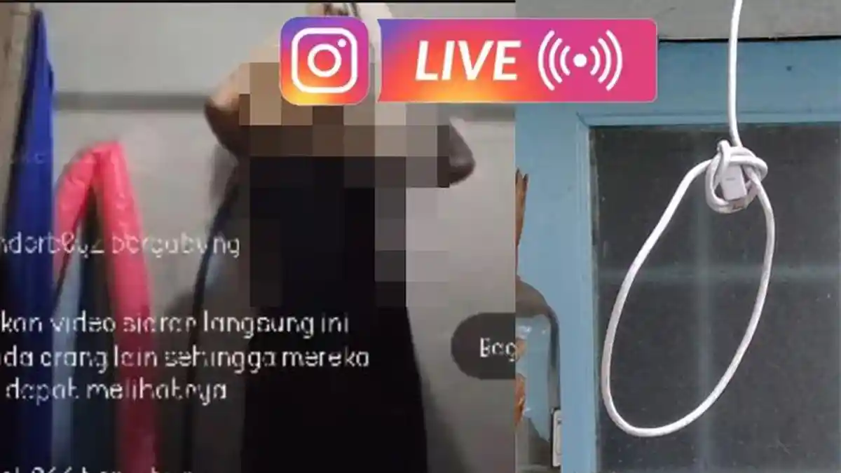 Selebgram Inisial FM alias MJ yang Gantung Diri Sambil Live di IG Diduga Cekcok sama Pacar