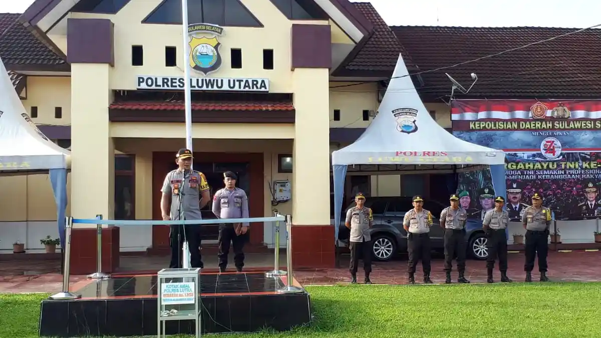 Pimpin Apel Pagi, Kapolres Luwu Utara: Tuntaskan Laporan Warga