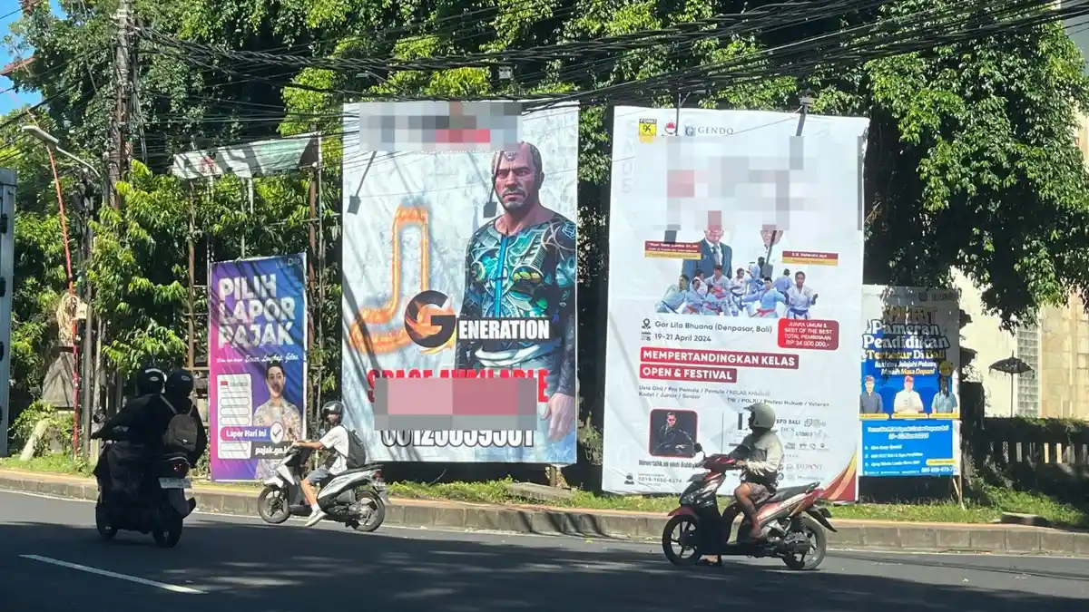 Billboard Giri Prasta di Gor Ngurah Rai Denpasar Lenyap