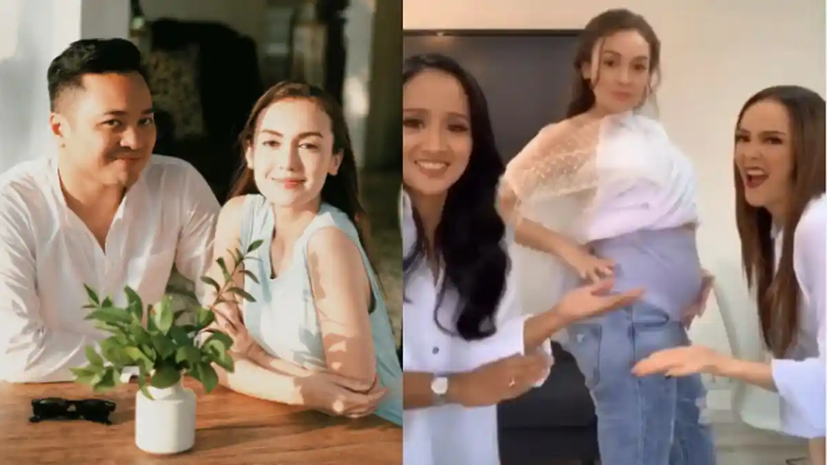 Asyik Main Tik Tok dengan Perut Buncit, Rianti Cartwright Umumkan Kehamilan Setelah 9 Tahun Nunggu