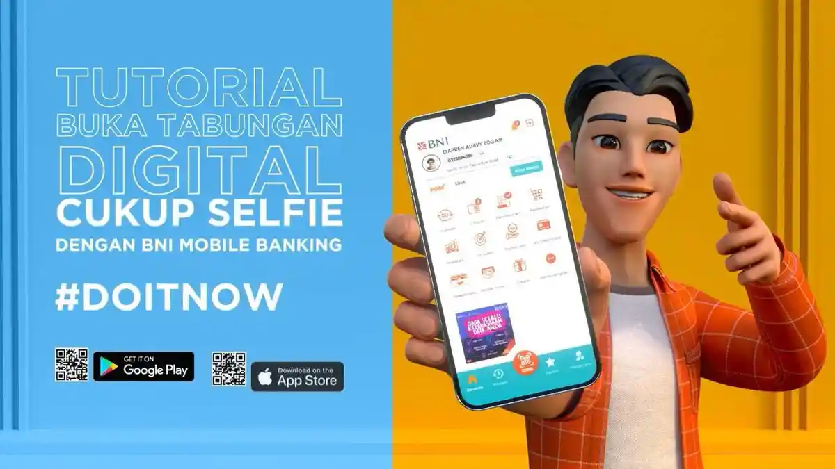 Begini Cara Buka Rekening BNI Online di HP, Cukup Selfie Tanpa Harus Video Call