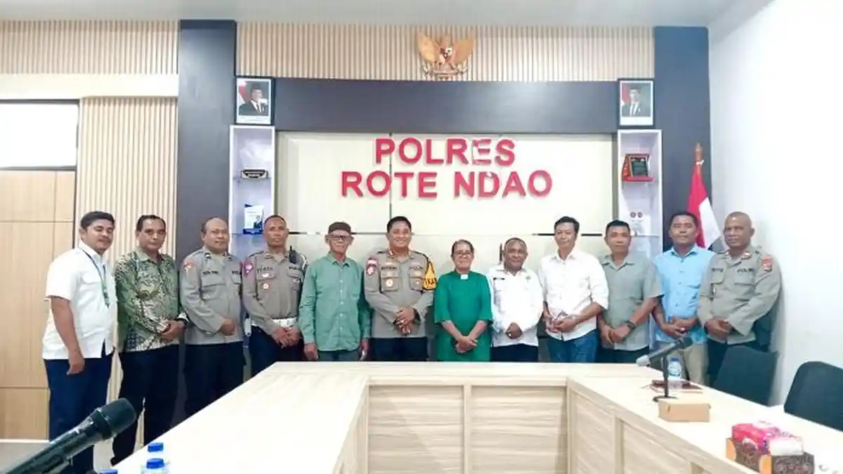 Matangkan Kesiapan Pengamanan Paskah 2025, Polres Rote Ndao Rapat Lintas Agama