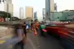 Penyempitan Jalan di Kawasan Bundaran HI