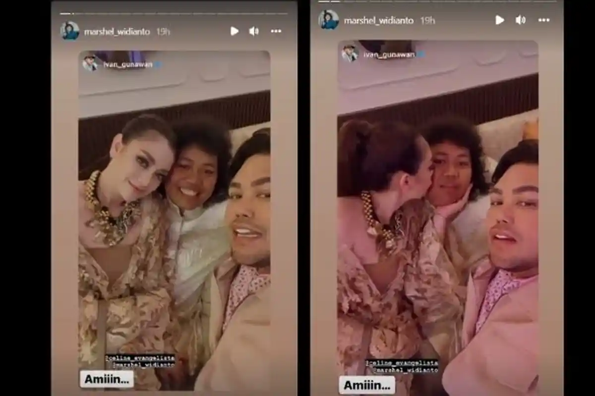 Cium Marshel Widianto Di Depan Ivan Gunawan, Celine Evangelista : Tiap Hari Kayak Begitu