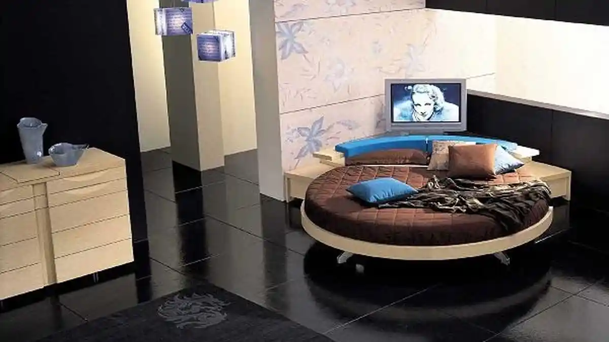 Tempat Tidur Desain Bulat Ciptakan Kamar Lebih Gaya