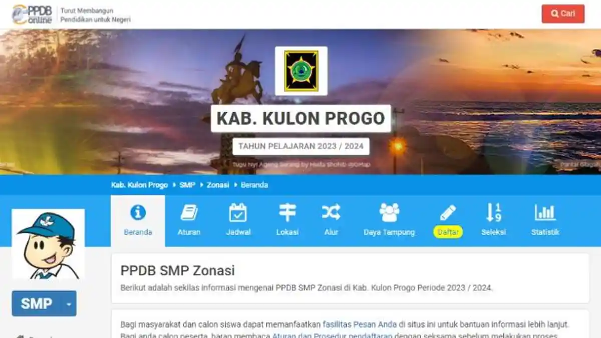 PPDB SMP Kulon Progo 2023 Jalur Zonasi: Jadwal, Syarat, Cara Daftar, Dasar Seleksi