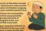 Keutamaan Salat Tarawih Malam Ke-15: Para Malaikat Pemikul Arsy Lantunkan Doa Ampunan