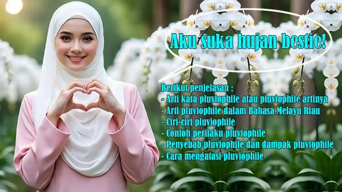 Arti Kata Pluviophile atau Artinya, dalam Bahasa Melayu Riau, Ciri-ciri ...