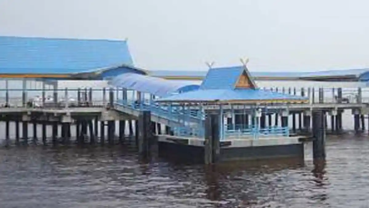 Pelabuhan Penumpang Luar Negeri Pelindo I Dumai Sepi
