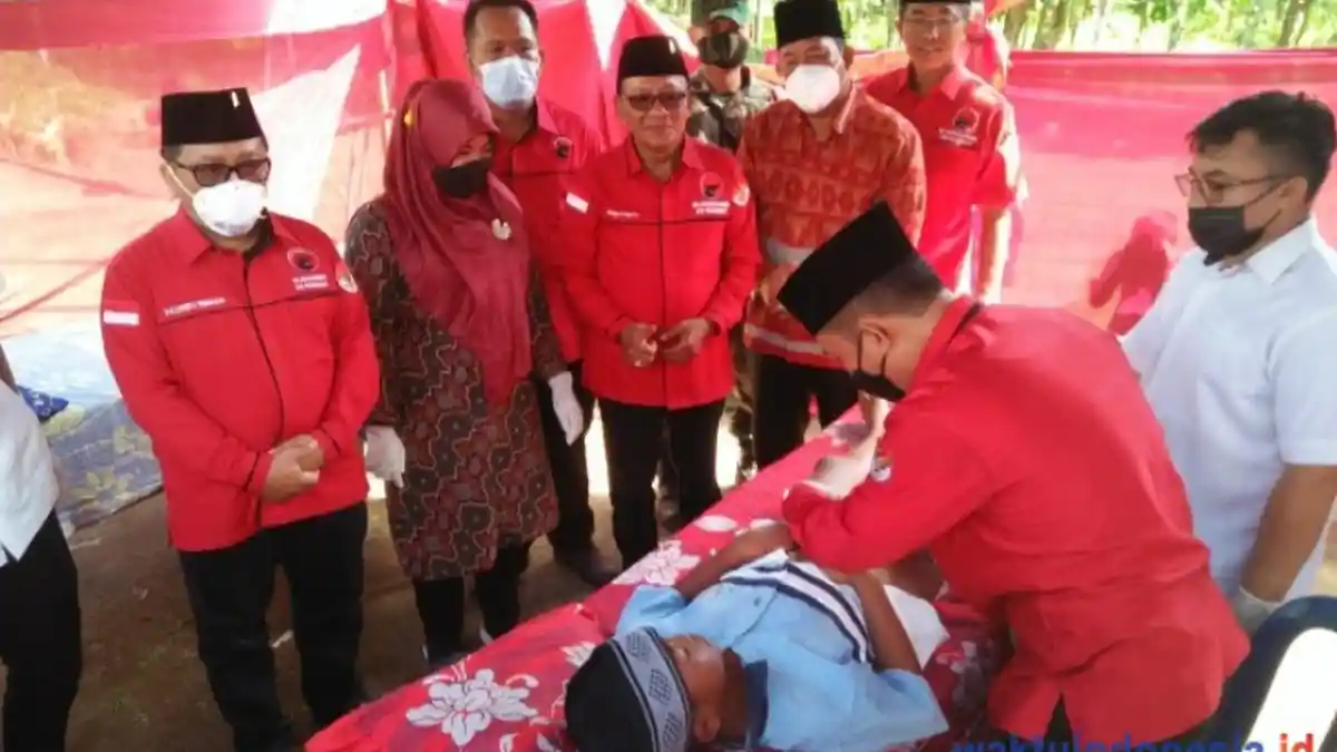 DPC PDI Perjuangan Pesawaran Gelar Sunatan Massal di Hari Lahir Pancasila