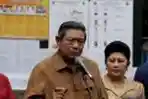 SBY Berikan Keterangan Pers Pilkada Jabar