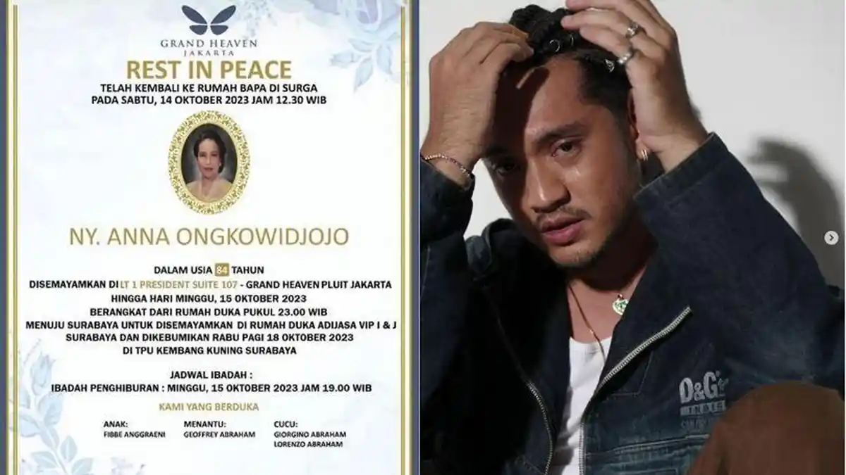Nenek Giorgino Abraham Drop Usai Mengidap Kanker Serviks Sebelum Meninggal Dunia