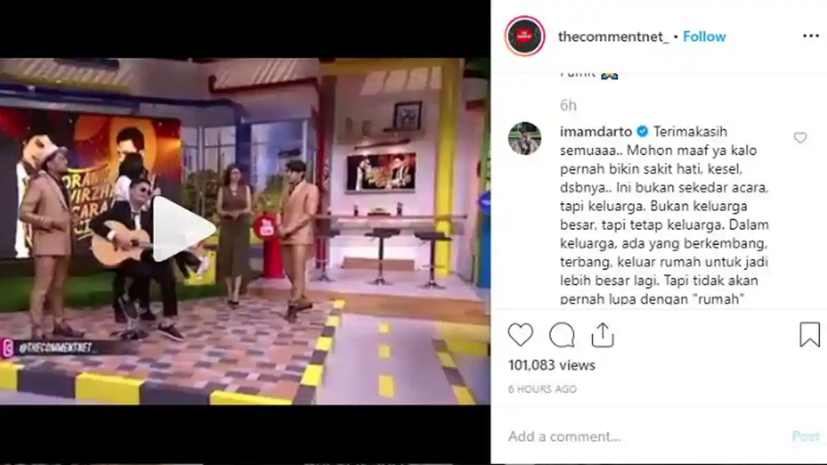 The Comment NET TV Pamit; Jadi Trending Topic Twitter, Episode Terakhir hingga Imam Darto Minta Maaf
