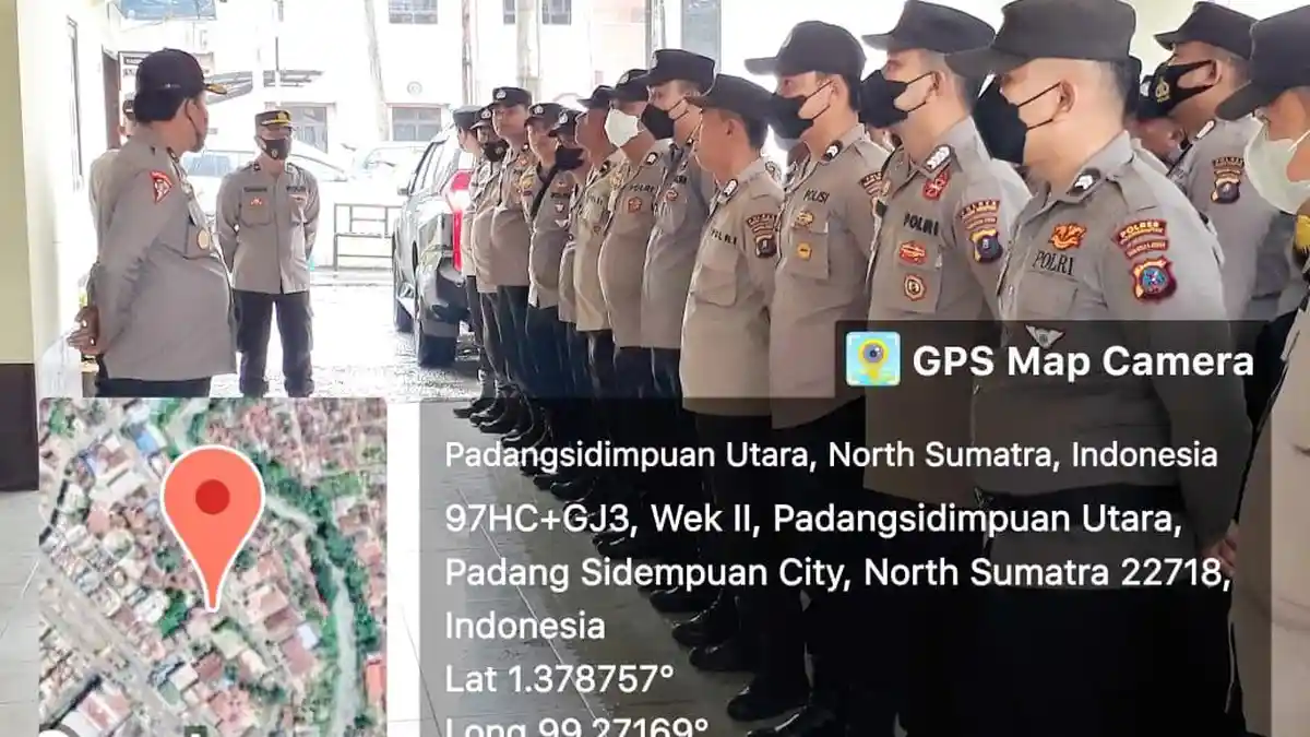 Polres Padangsidimpuan Gelar Apel Serpas BKO Pengamanan Pilkades Tapsel 2022
