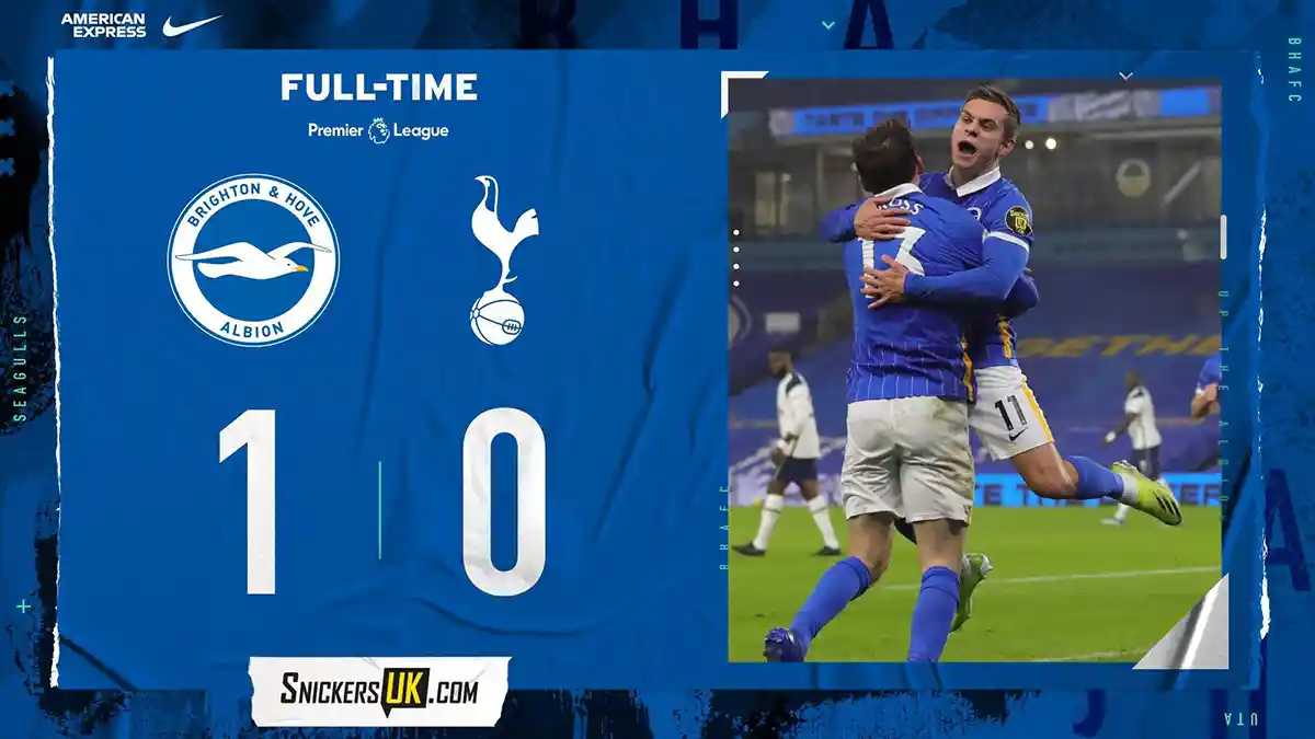 Hasil Liga Inggris Brighton vs Tottenham, Gol Leandro Trossard Menangkan Brighton, Spurs Kalah