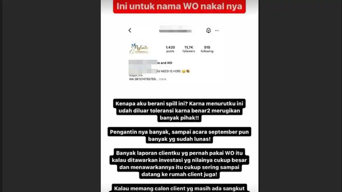 Sosok SM Pemilik WO yang Ditangkap Tipu Calon Pengantin di Bogor, Iming-imingi Harga Murah