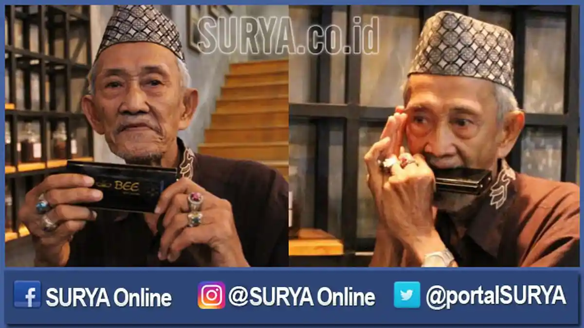 Amang Genggong dari Gresik, Umur 77 Tahun Mahir Main 3 Alat Musik Sekaligus