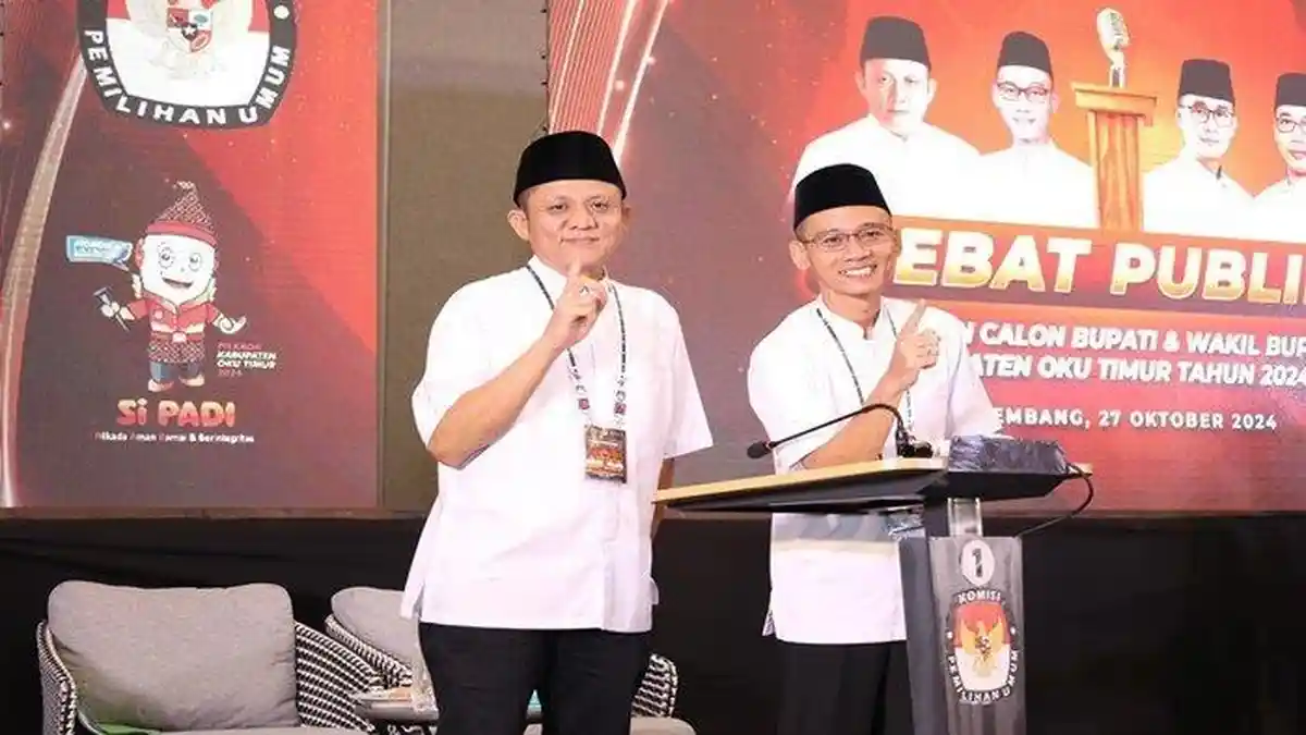Hasil Quick Count LSI, Lanosin-Yudha Unggul di Pilkada OKU Timur 2024, Raih 65, 15 persen