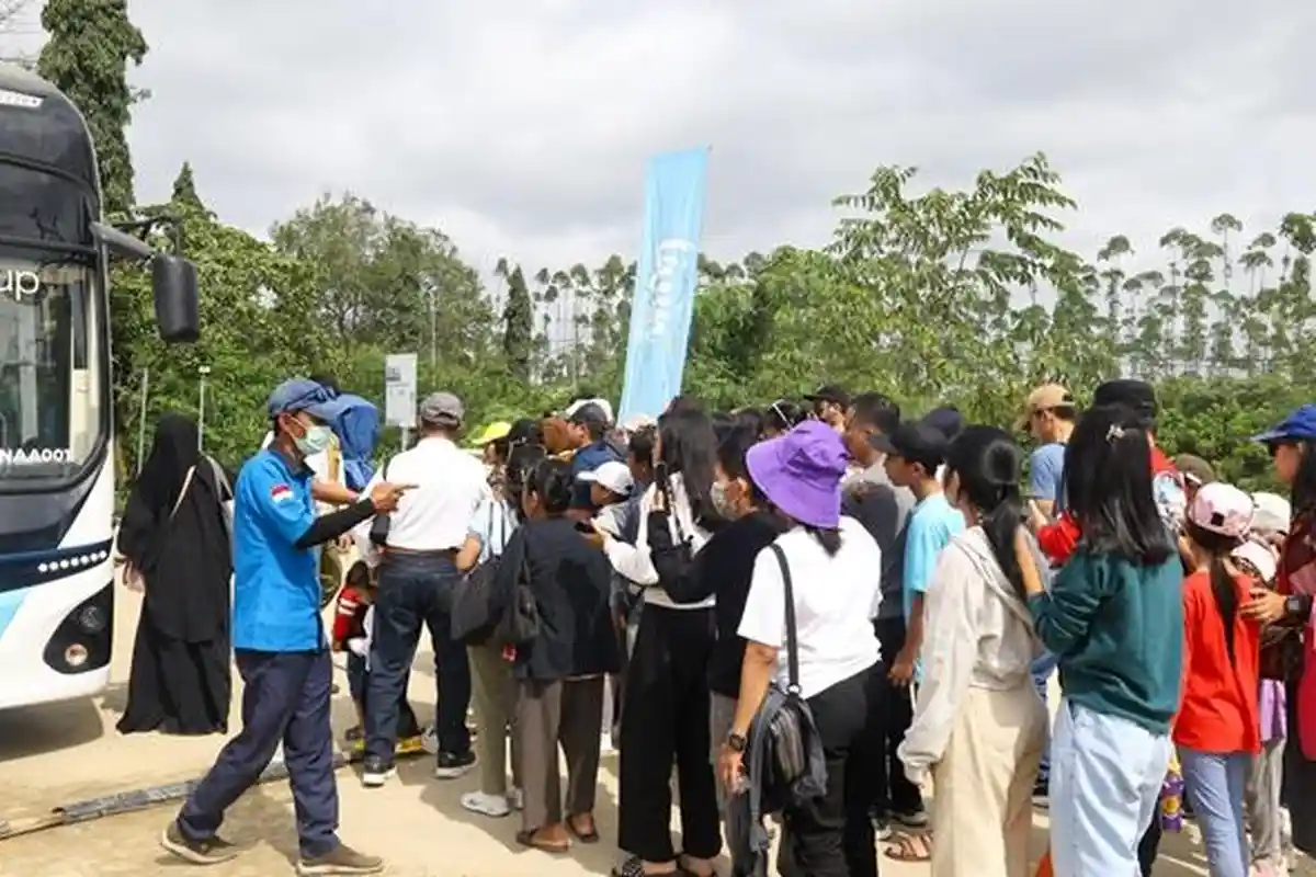 Antisipasi Tingginya Kunjungan, Polres PPU Siagakan Personel di Rest Area IKN