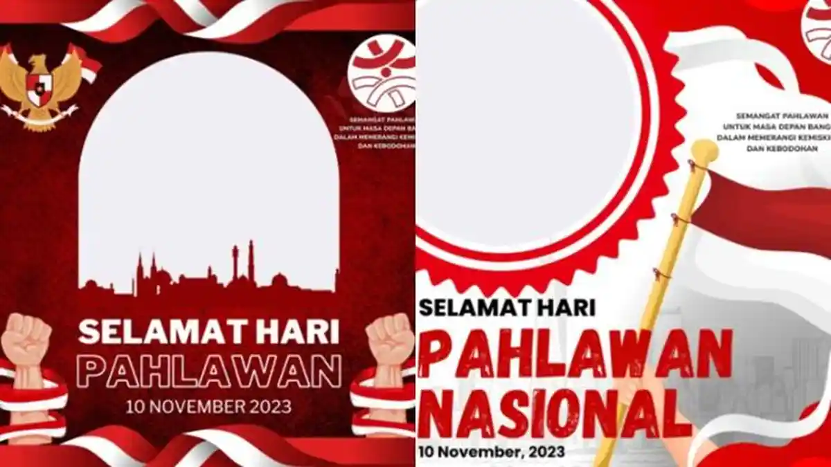 40 Link Twibbon Hari Pahlawan 10 November 2023, Bingkai Gratis Tanpa Logo Watermark