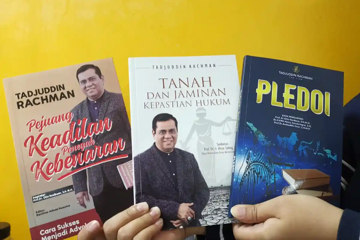 Tadjuddin Rachman Luncurkan 3 Buku, Tanah dan Jaminan Kepastian Hukum Hingga Pledoi
