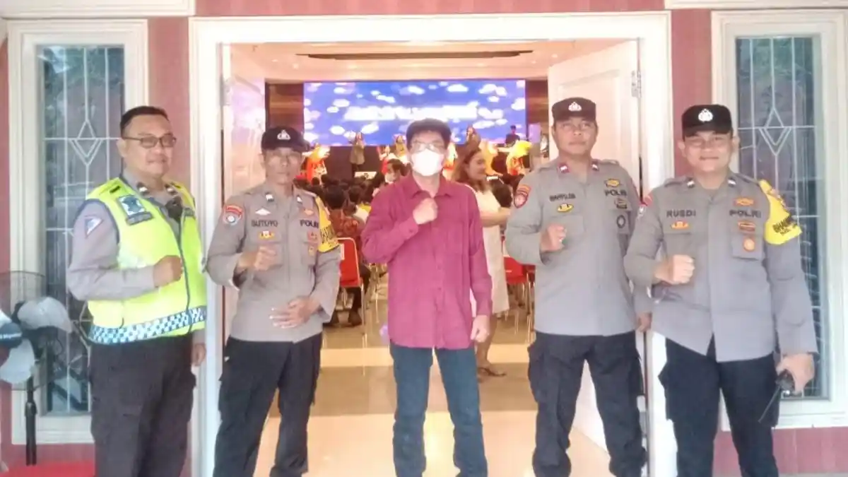 Polresta Bandar Lampung Polda Lampung Amankan Rangkaian Ibadah Peringatan Isa Almasih