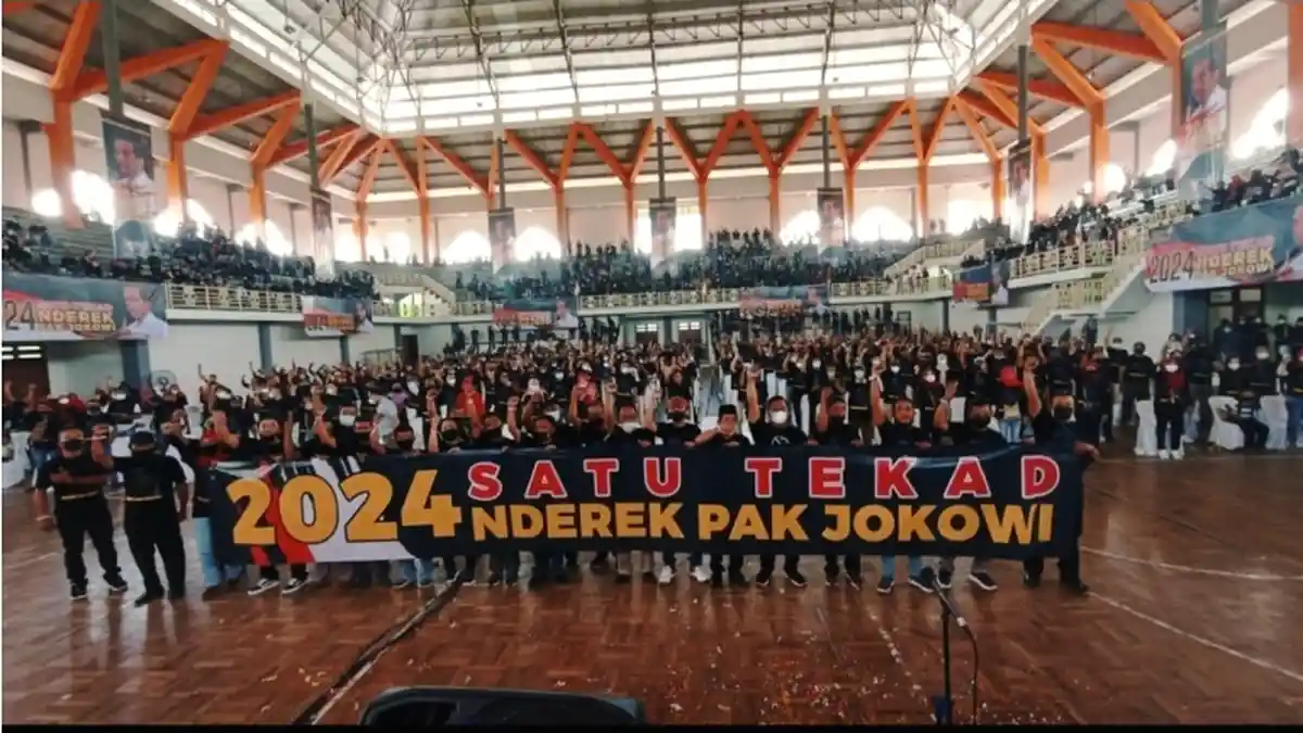 Deklarasi Nderek Pak Jokowi 2024 di Blora, Para Pendukung Berkumpul Satukan Suara