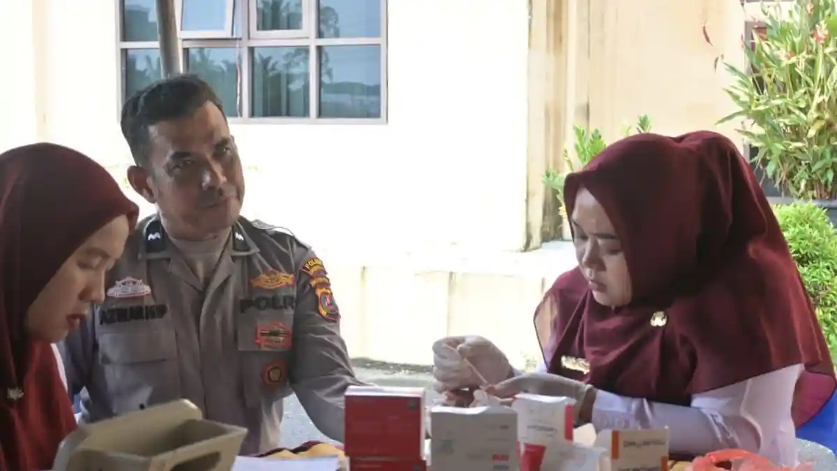 Jelang Operasi Ketupat, Polres Labuhanbatu Selatan Gelar Pemeriksaan Kesehatan Personel