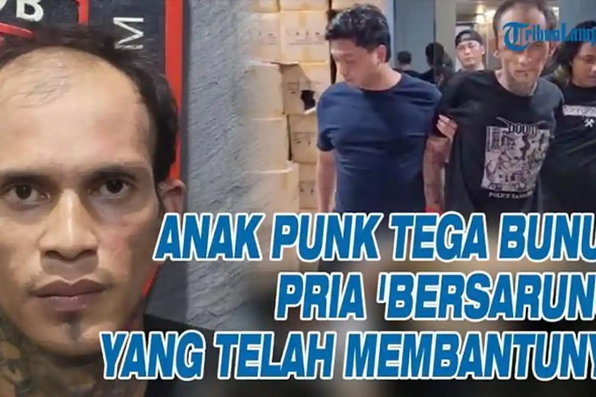 Tragis! Ditolong Malah Membunuh: Anak Punk Rampok Harta Korban Setelah Menikam
