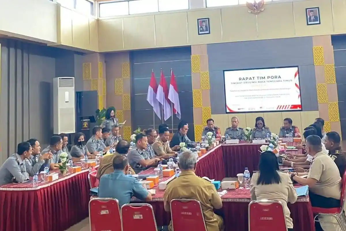 Imigrasi Maumere Hadiri Rapat Timpora Tingkat Provinsi di Kupang Dipimpin Kakanwil Mercy