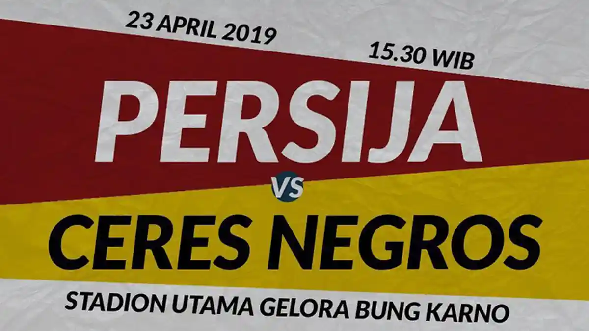 Persija Jakarta vs Ceres Negros Piala AFC Selasa 23 April 2019 Pukul 15.30 WIB