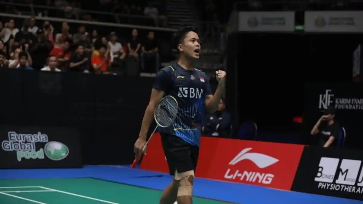Hasil Badminton Singapore Open 2023 Hari Ini, Vitidsarn Mundur di Gim Ketiga, Ginting ke Final