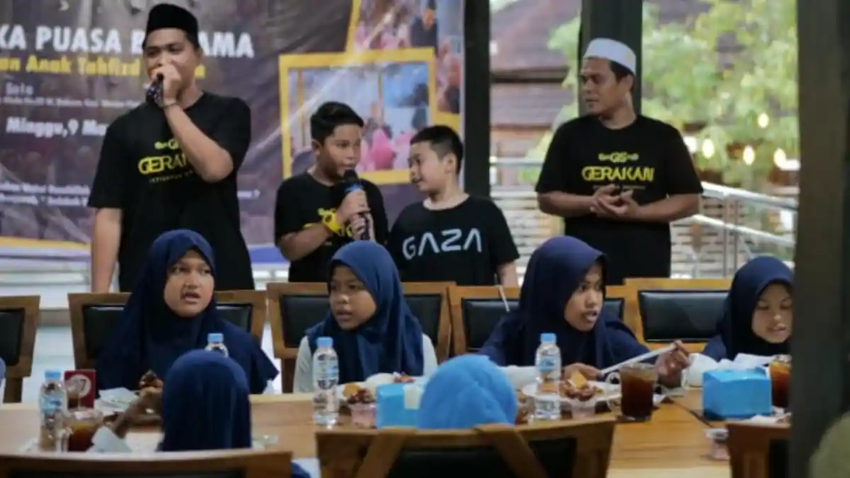 Gerakan Istiqomah Sedekah Ajak Anak Penghafal Alquran Buka Puasa, Ada Hiburan Dongeng