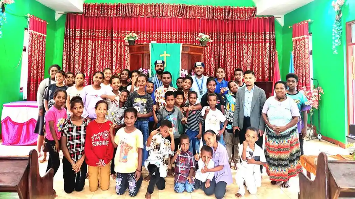 Puluhan Anak Sekolah Minggu GPKAI Paulus Ayambori Ikut Kemah Paskah