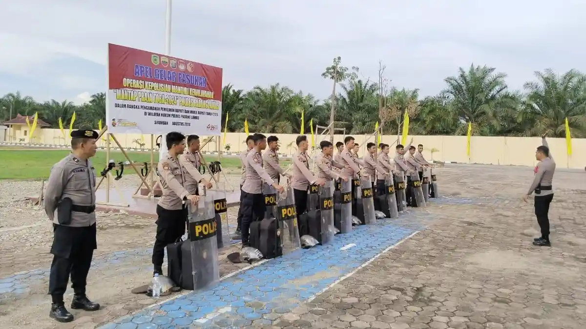 Sat Samapta Polres Padang Lawas Rutin Melaksanakan Latihan Dalmas Jelang Pilkada 2024