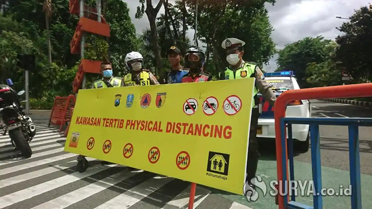 Daftar Jalan di Surabaya dan Sidoarjo yang Ditutup saat Jam Malam, Karena Tingginya Kasus COVID-19