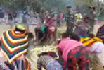 Satgas Pamtas Yonif Raider 142/KJ Ikut Gelar Bakar Batu